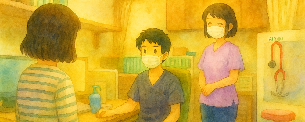 看護師の優しさが伝わるイラスト